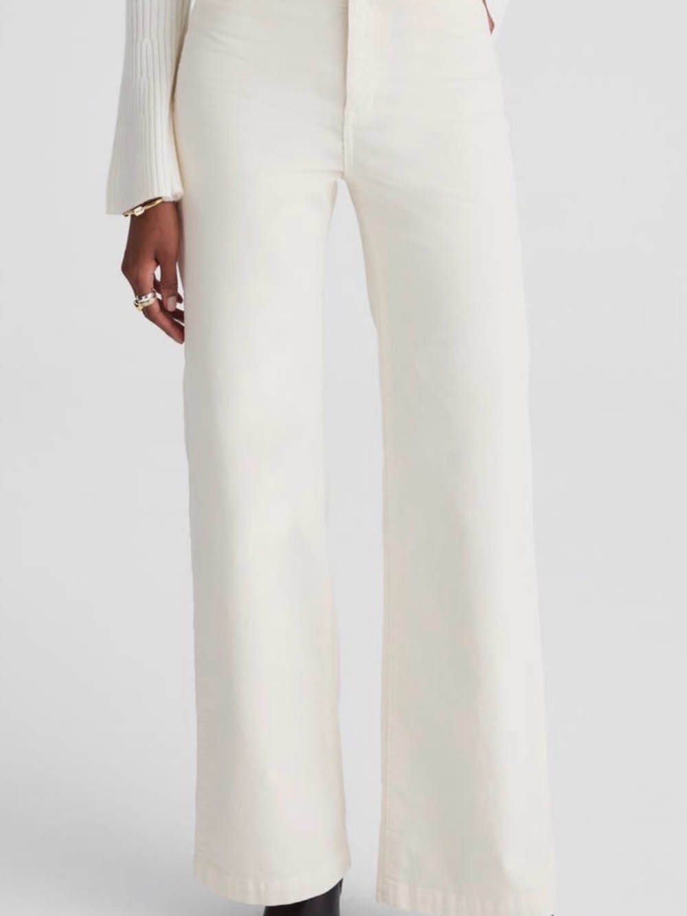 Madewell High-Rise Wide-Leg Women’s Corduroy — White